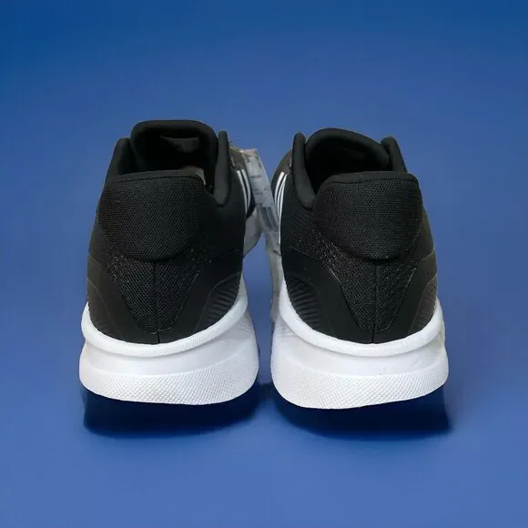Adidas RUNFALCON 5 CLOUDFOAM Running Sneakers Shoes Black White Mens Size 12 New